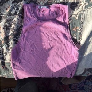 Zara Vibrant Pink Knit Top